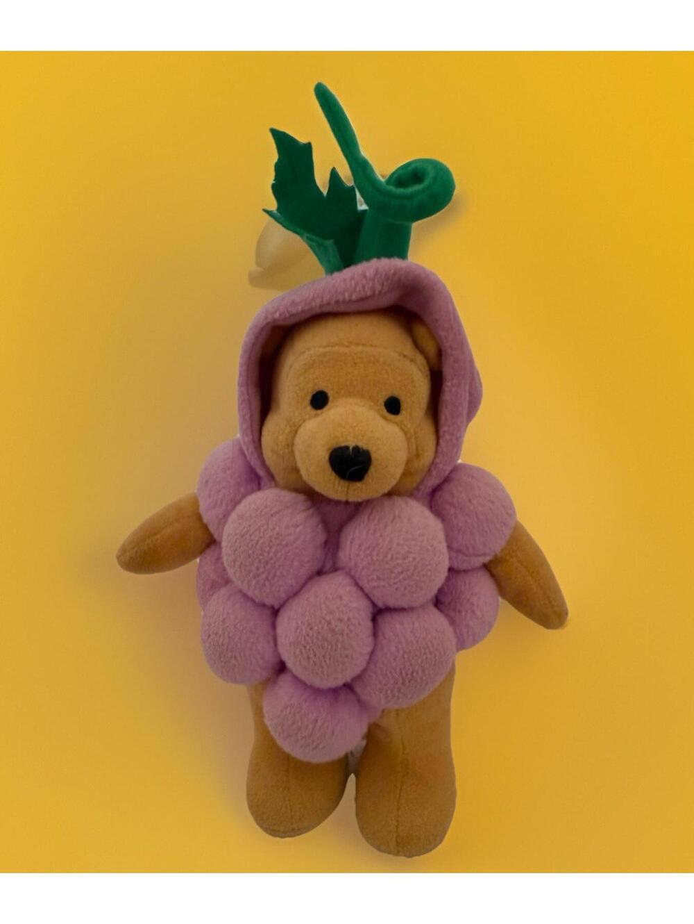 Winnie the Pooh Disney Store  Purple Grape Costume Plush  9"